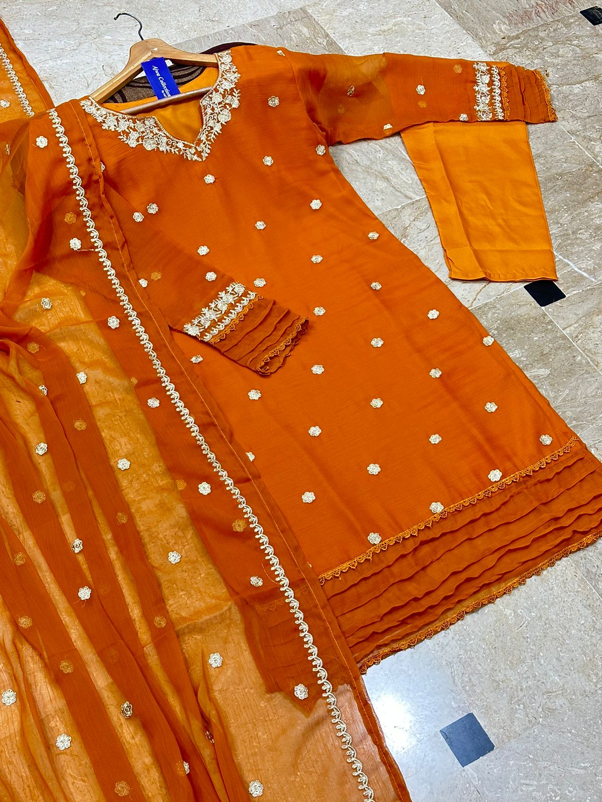 3 Pcs Embroidered Suit